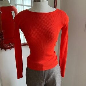 Insight Vibrant Orange Crew Neck Sweater